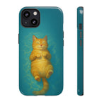 Relaxed Cat Floating iPhone Case - MVB STUDIO STORE