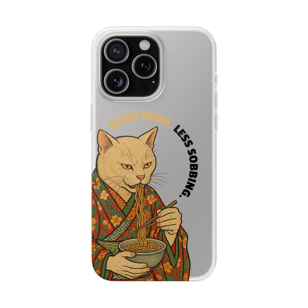 More Soba. Less Sobbing. Soft Flexi Case - iPhone - MVB STUDIO STORE