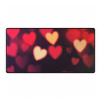 Heart Bokeh Desk Mat - Mousepad for Valentine’s Day & Home Office
