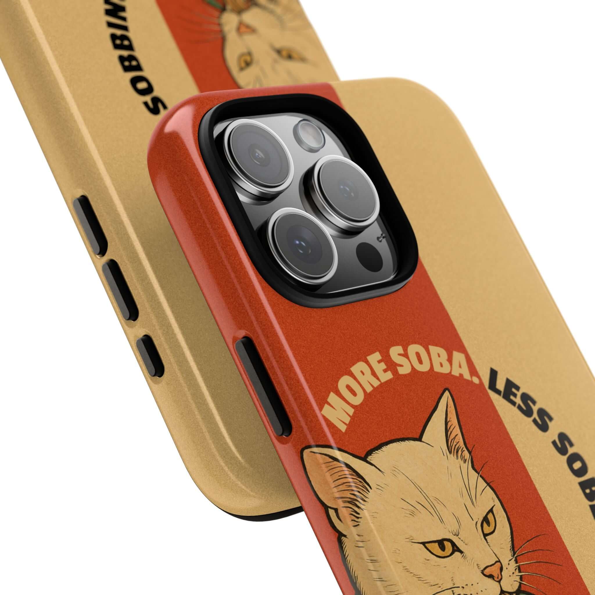 More Soba. Less Sobbing. Tough iPhone Case - MVB STUDIO STORE