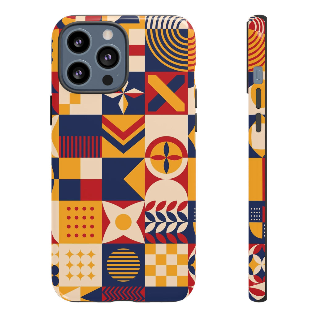 Geometric Pattern Tough iPhone Case - MVB STUDIO STORE