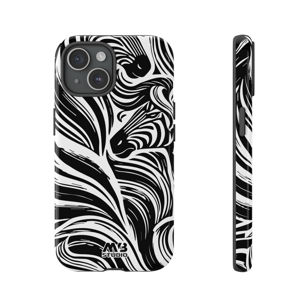Abstract Zebra Tough iPhone Case - MVB STUDIO STORE