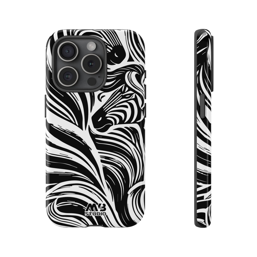 Abstract Zebra Tough iPhone Case - MVB STUDIO STORE