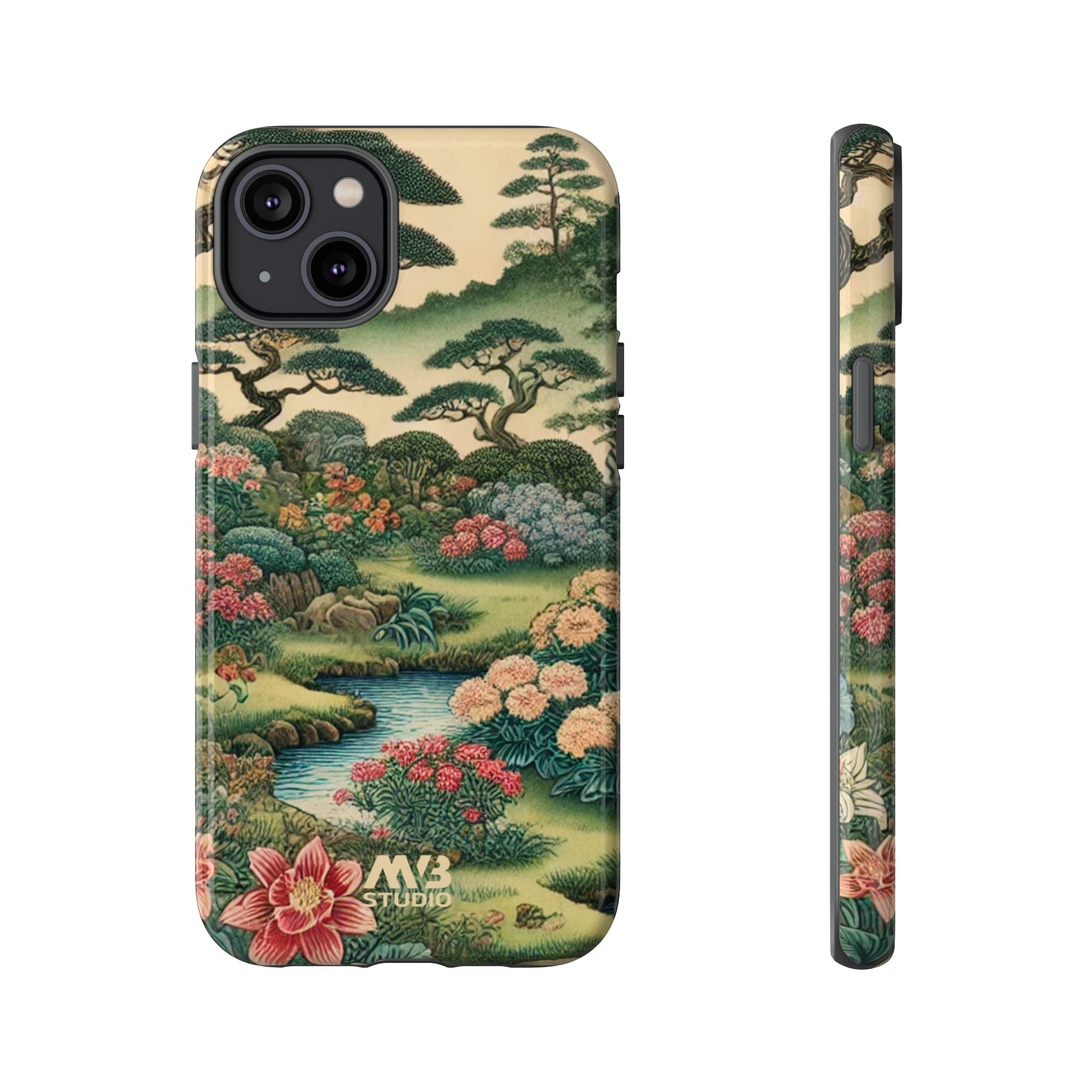 Japanese Botanical Garden Tough iPhone Case - MVB STUDIO STORE
