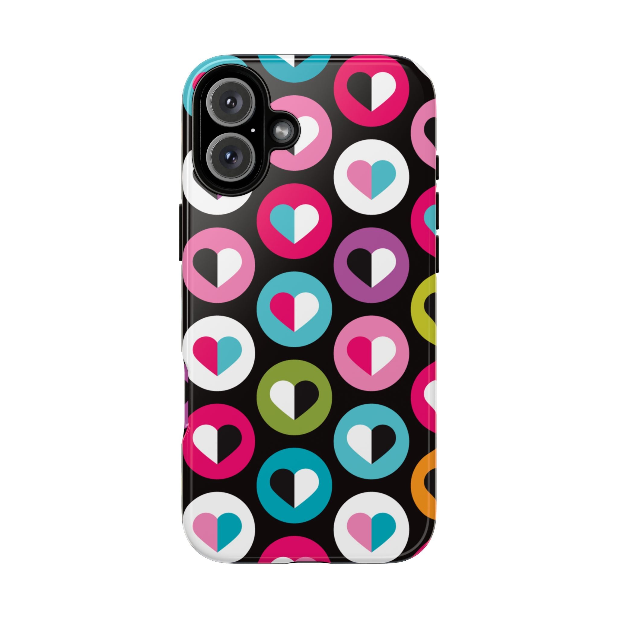 Colourful Hearts Tough iPhone Case - MVB STUDIO STORE