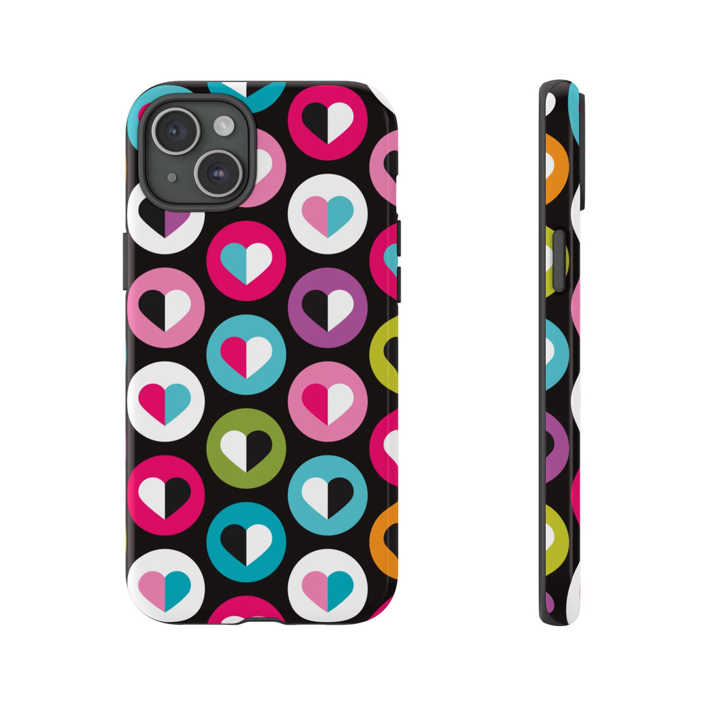 Colourful Hearts Tough iPhone Case - MVB STUDIO STORE