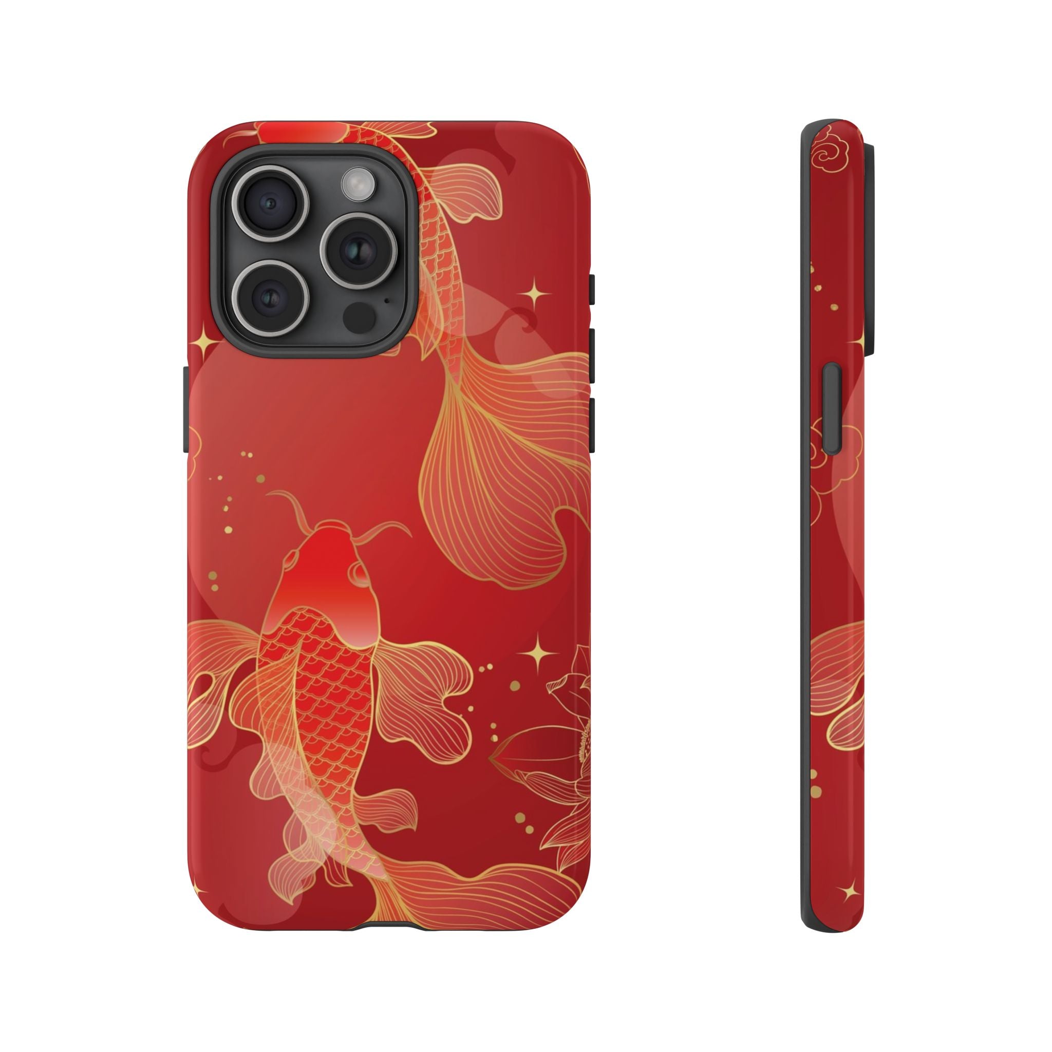 Red Koi Tough iPhone Case - MVB STUDIO STORE