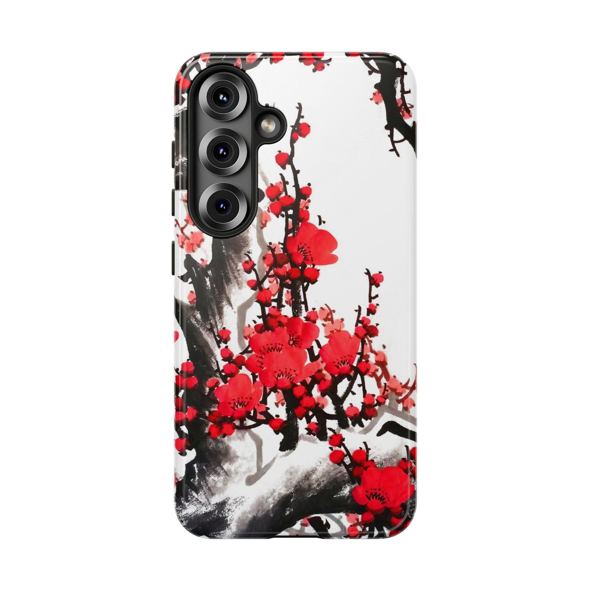 Plum Blossom Ink Tough Samsung Phone Case
