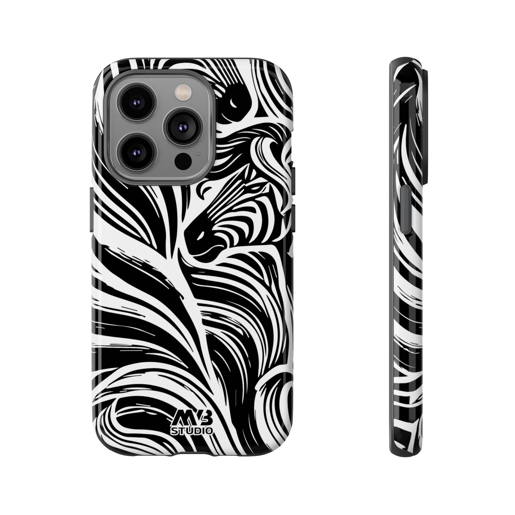 Abstract Zebra Tough iPhone Case - MVB STUDIO STORE