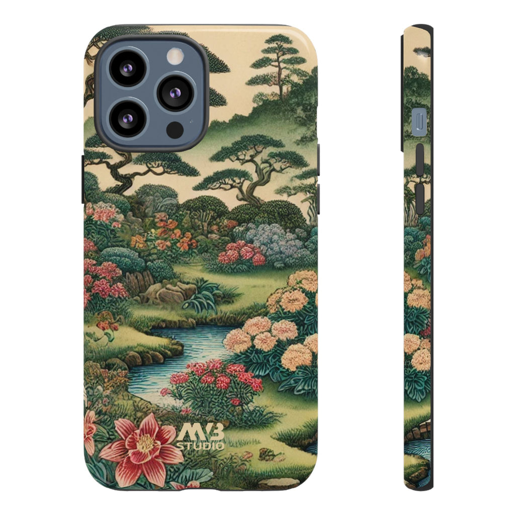 Japanese Botanical Garden Tough iPhone Case - MVB STUDIO STORE