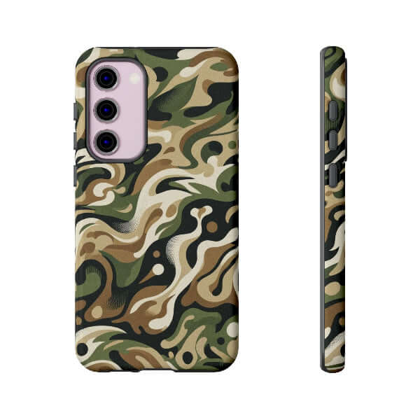 Camo Terrains Tough Samsung Phone Case featuring a stylish camouflage design for ultimate protection.