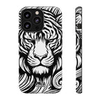 Black & White Tiger Tough iPhone Case - MVB STUDIO STORE