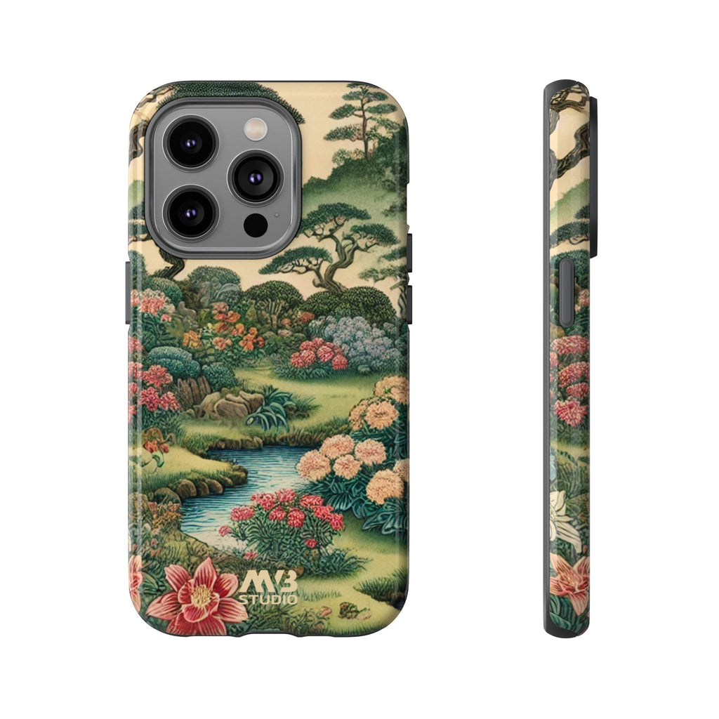 Japanese Botanical Garden Tough iPhone Case - MVB STUDIO STORE