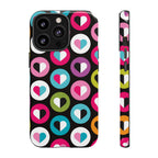 Colourful Hearts Tough iPhone Case - MVB STUDIO STORE
