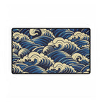 Ocean Wave Desk Mat - Large Nautical Mousepad for Desk, Gaming & Office