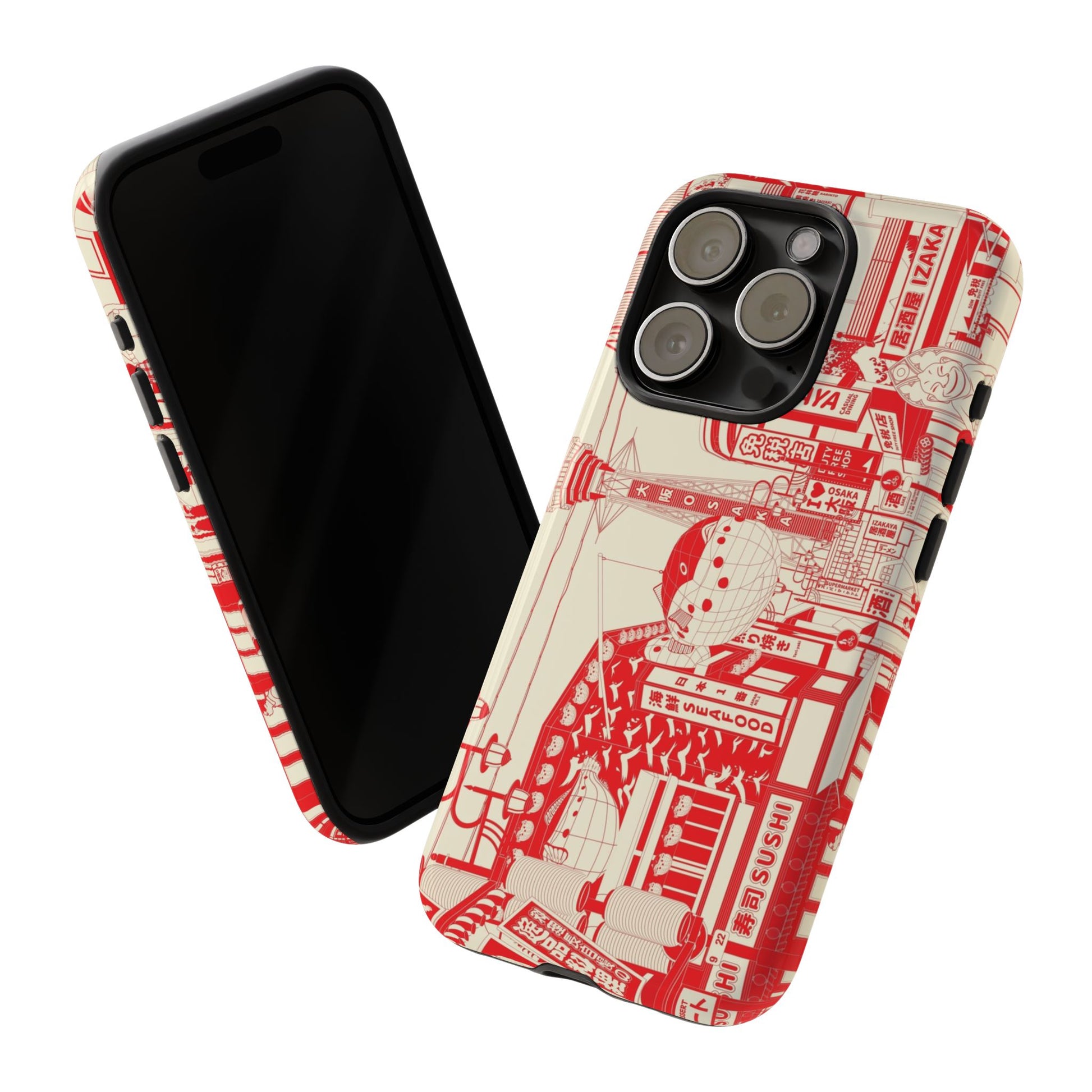 Osaka Sketch Tough Phone Case for iPhone 15 Models