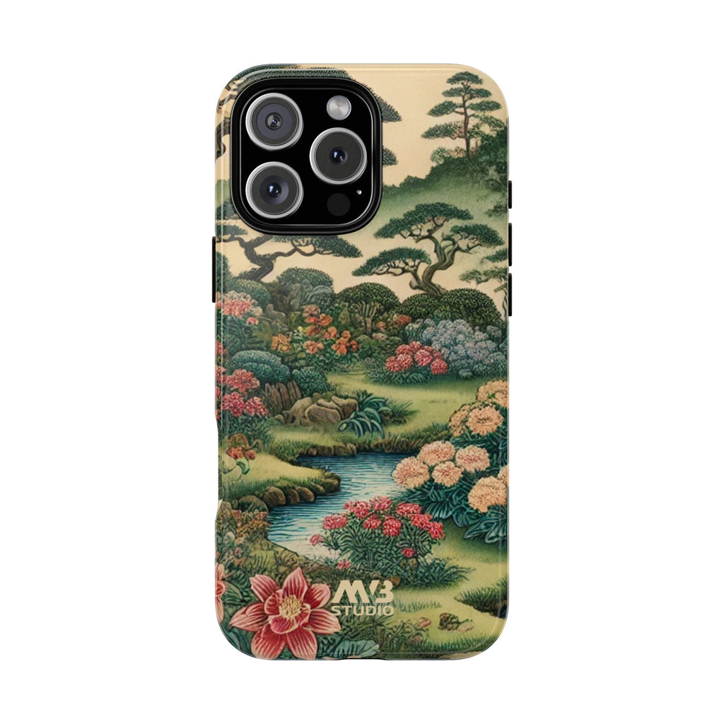 Japanese Botanical Garden Tough iPhone Case - MVB STUDIO STORE