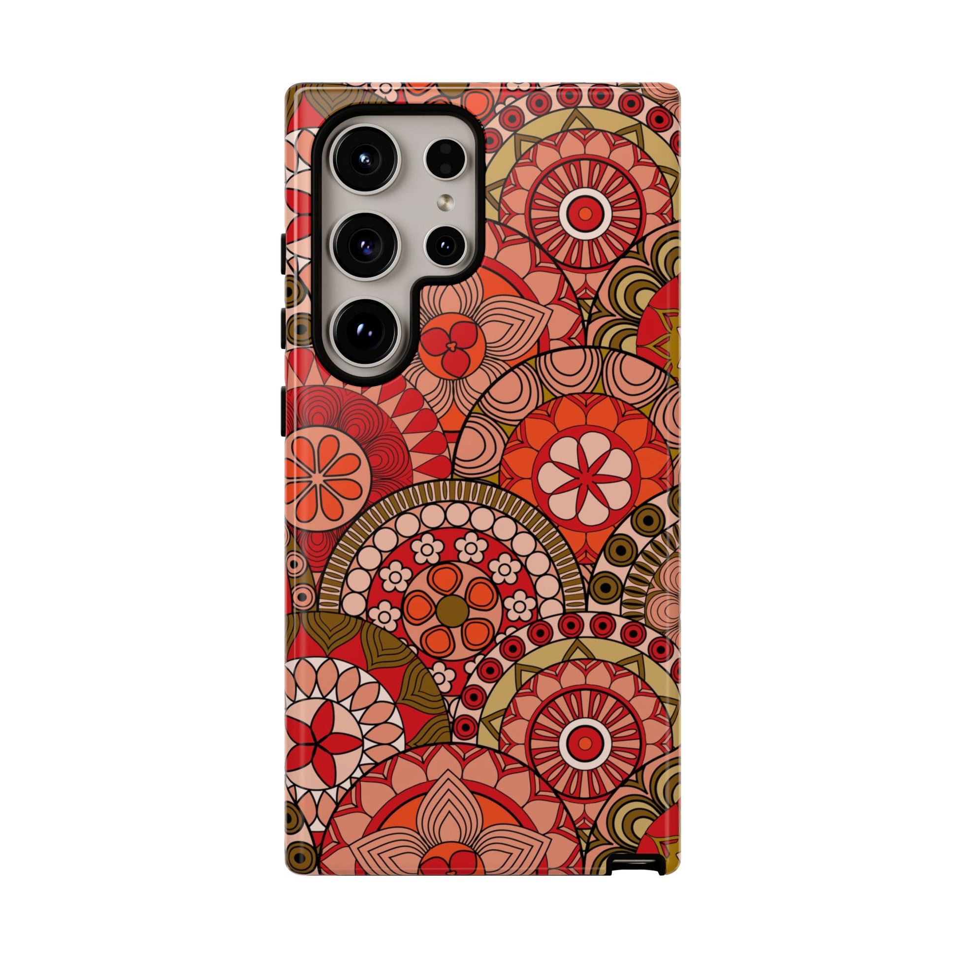 Boho Mandala Flower Tough Samsung Phone Case
