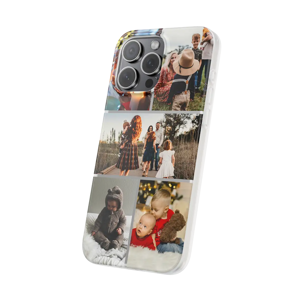 Photo Collage iPhone 15 Pro Max Frosty Case that you can personalised to add your own personal photos