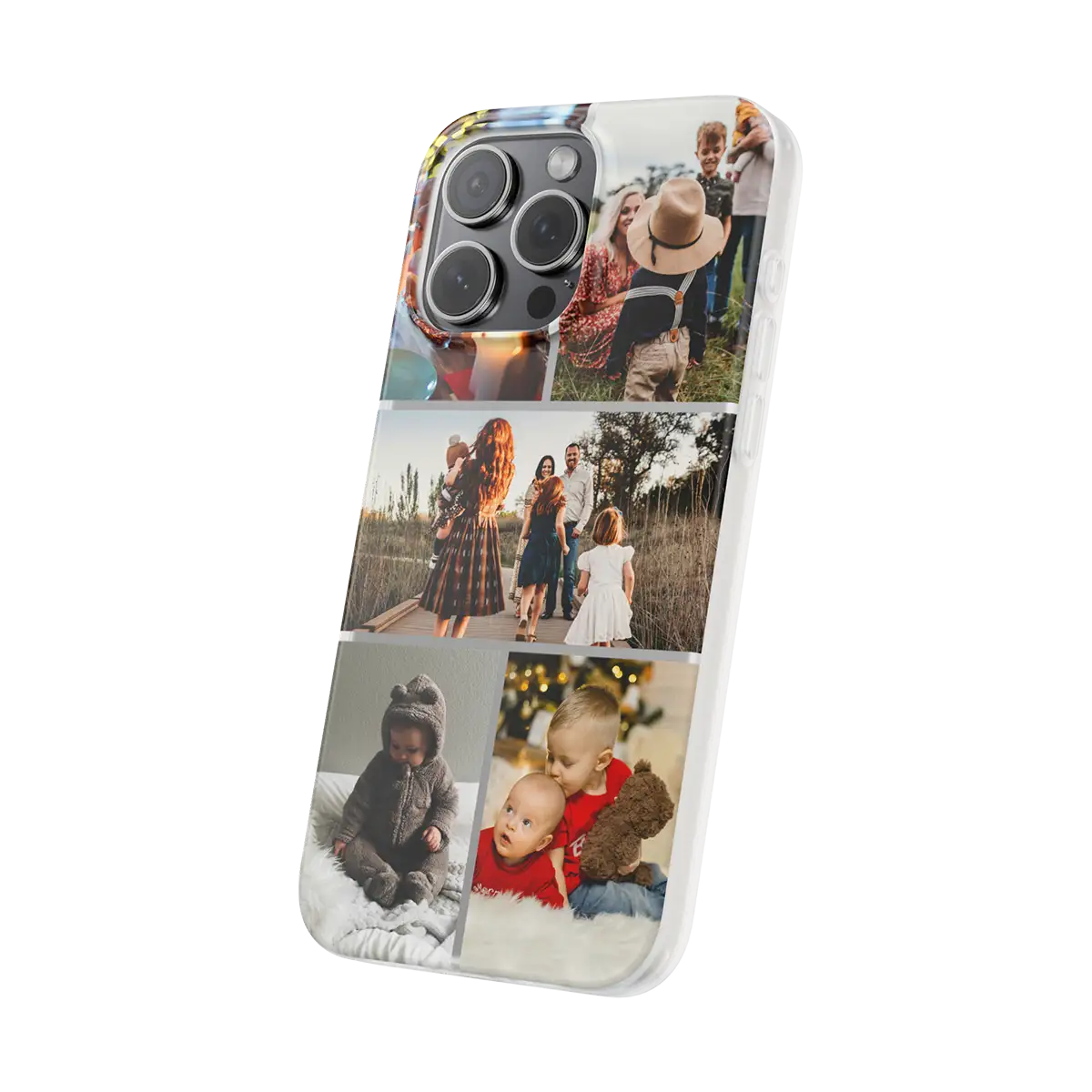 Photo Collage iPhone 15 Pro Max Frosty Case that you can personalised to add your own personal photos