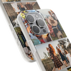 Photo Collage iPhone 15 Pro Max Frosty Case with family collage photos printed on the case for a personalised touch