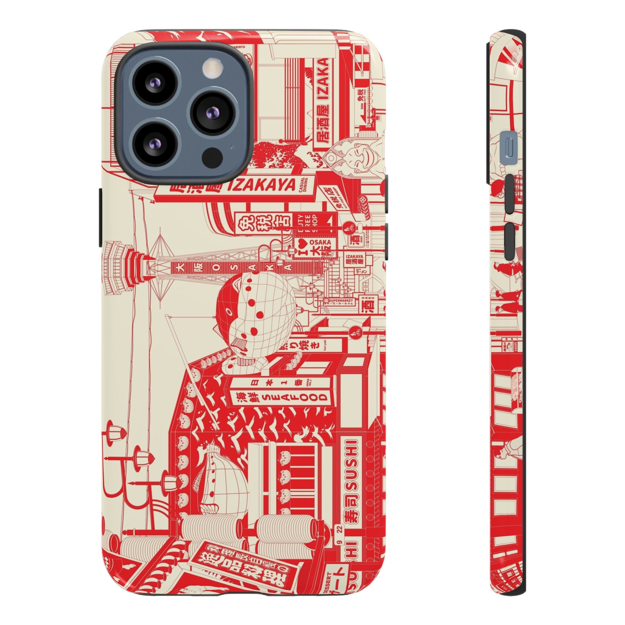 Osaka Sketch Tough iPhone Case - MVB STUDIO STORE