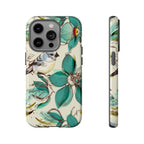 Retro Birds & Flowers Tough iPhone Case - MVB STUDIO STORE
