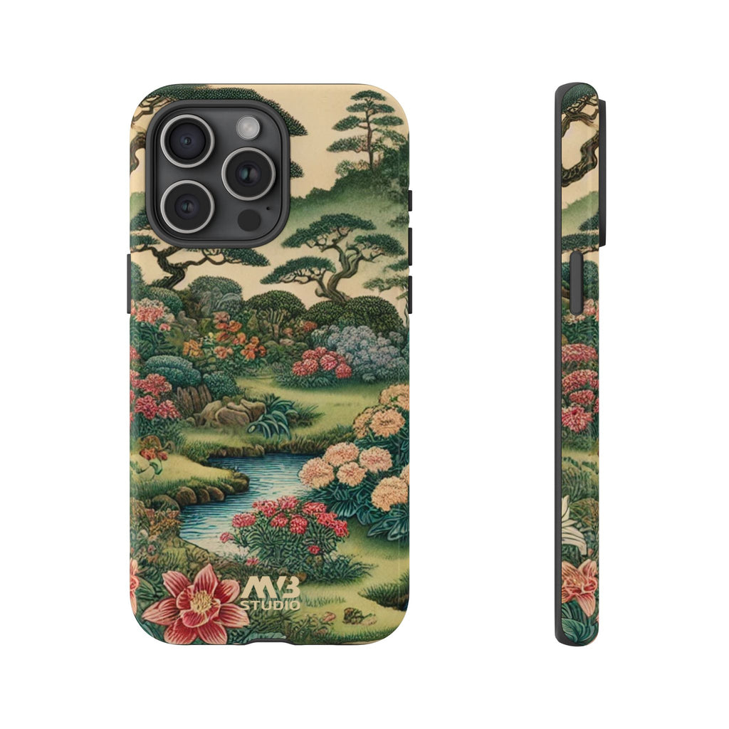 Japanese Botanical Garden Tough iPhone Case - MVB STUDIO STORE