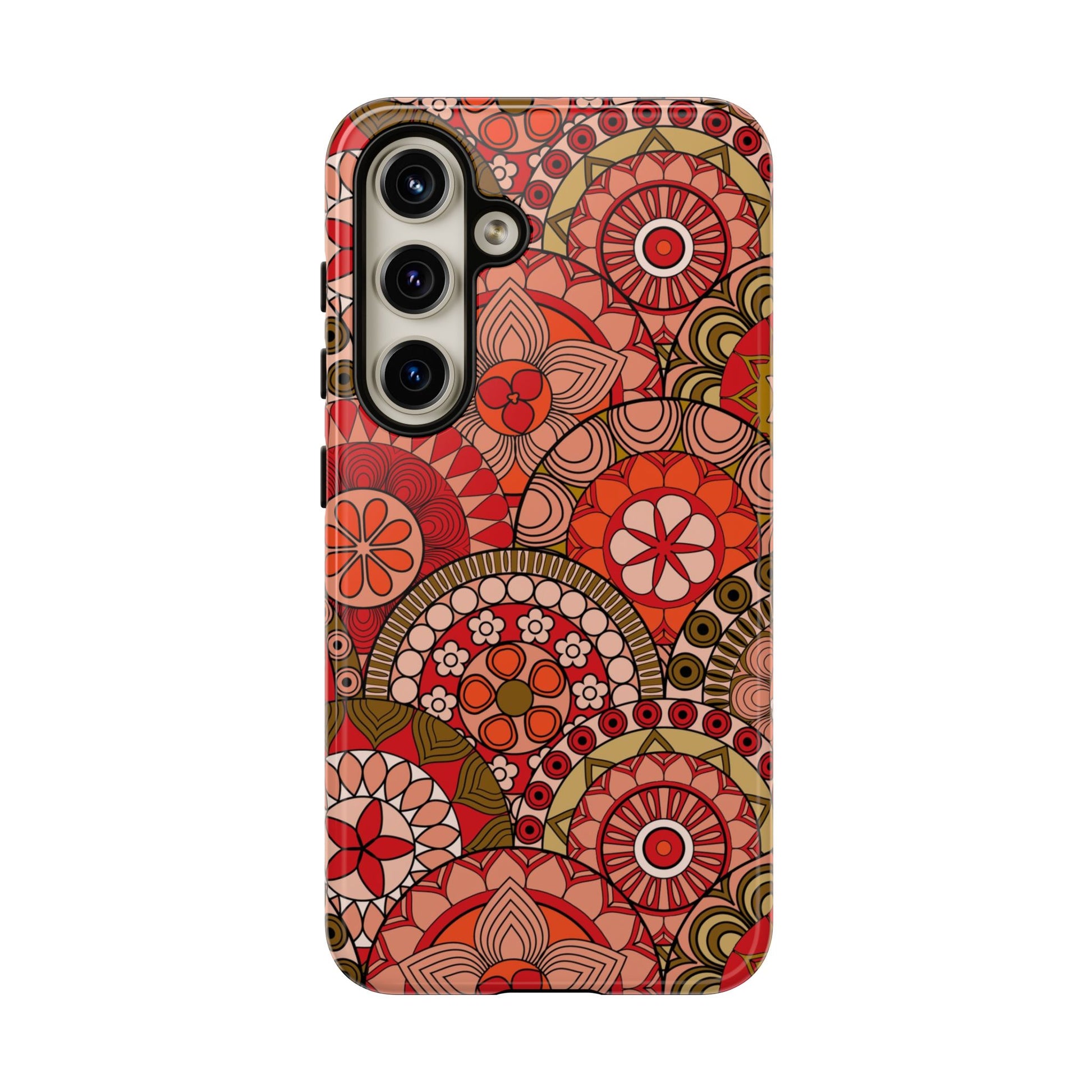 Boho Mandala Flower Tough Samsung Phone Case
