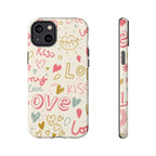 Kiss. Love. Tough iPhone Case - MVB STUDIO STORE