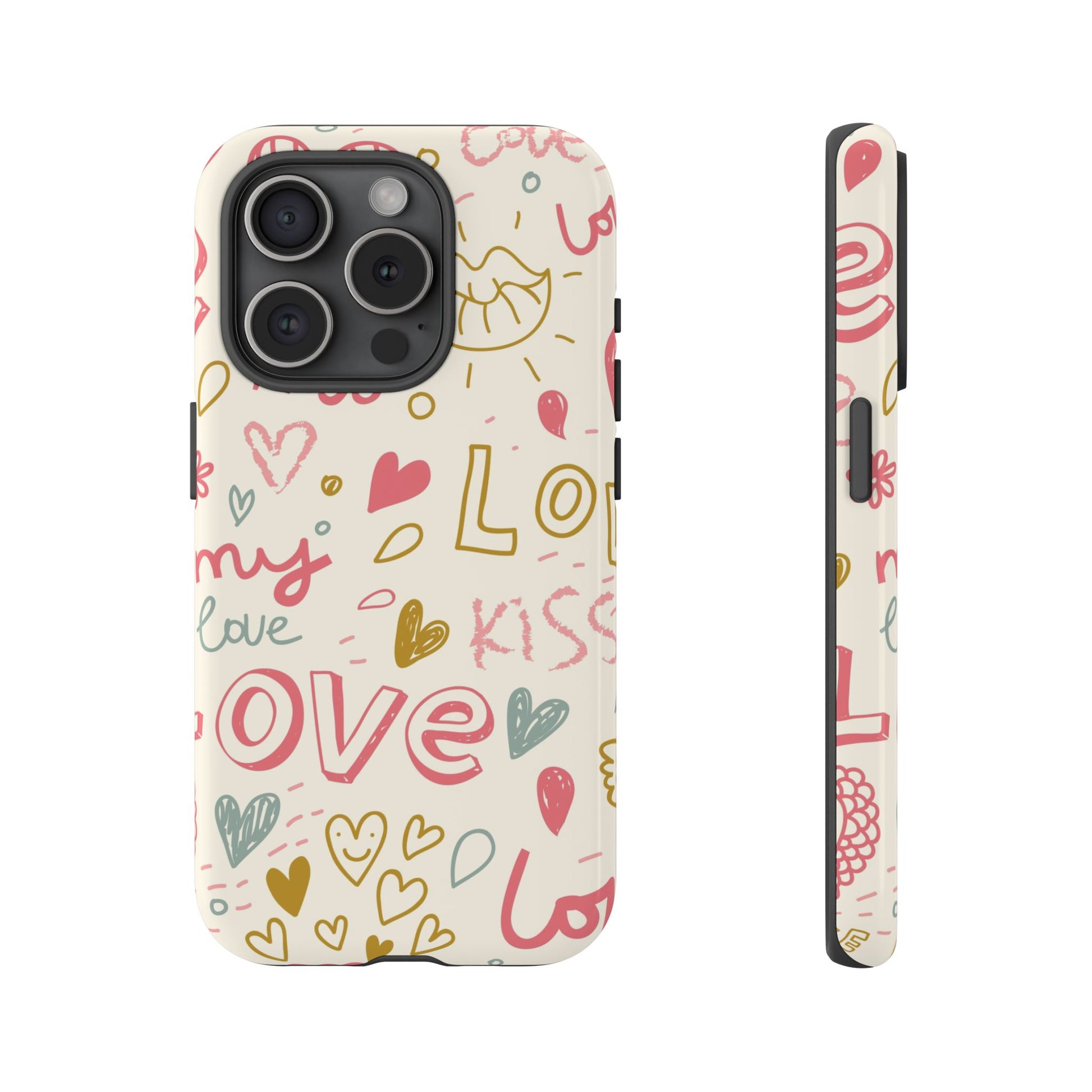 Kiss. Love. Tough iPhone Case - MVB STUDIO STORE