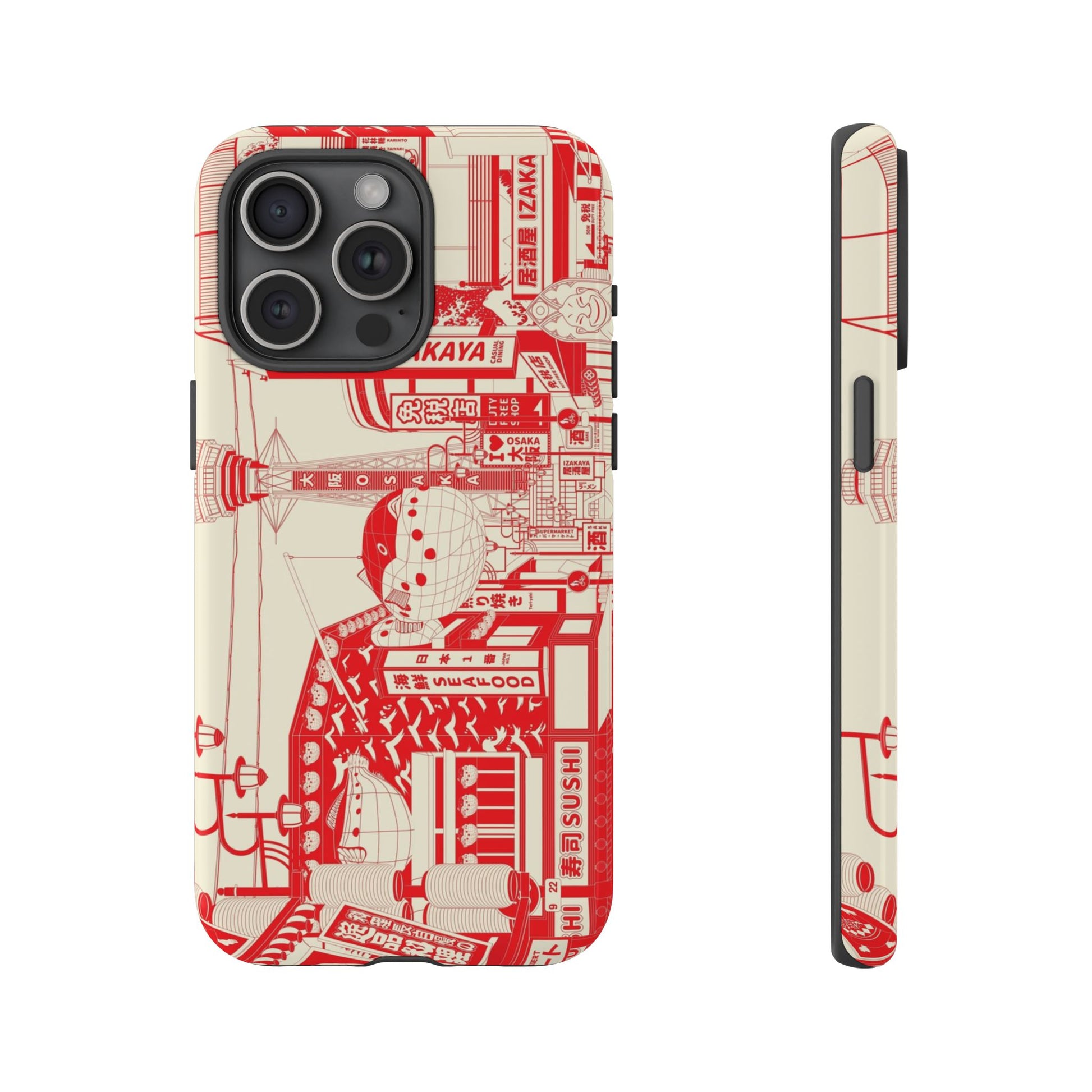 Osaka Sketch Tough Phone Case for iPhone 15 Models