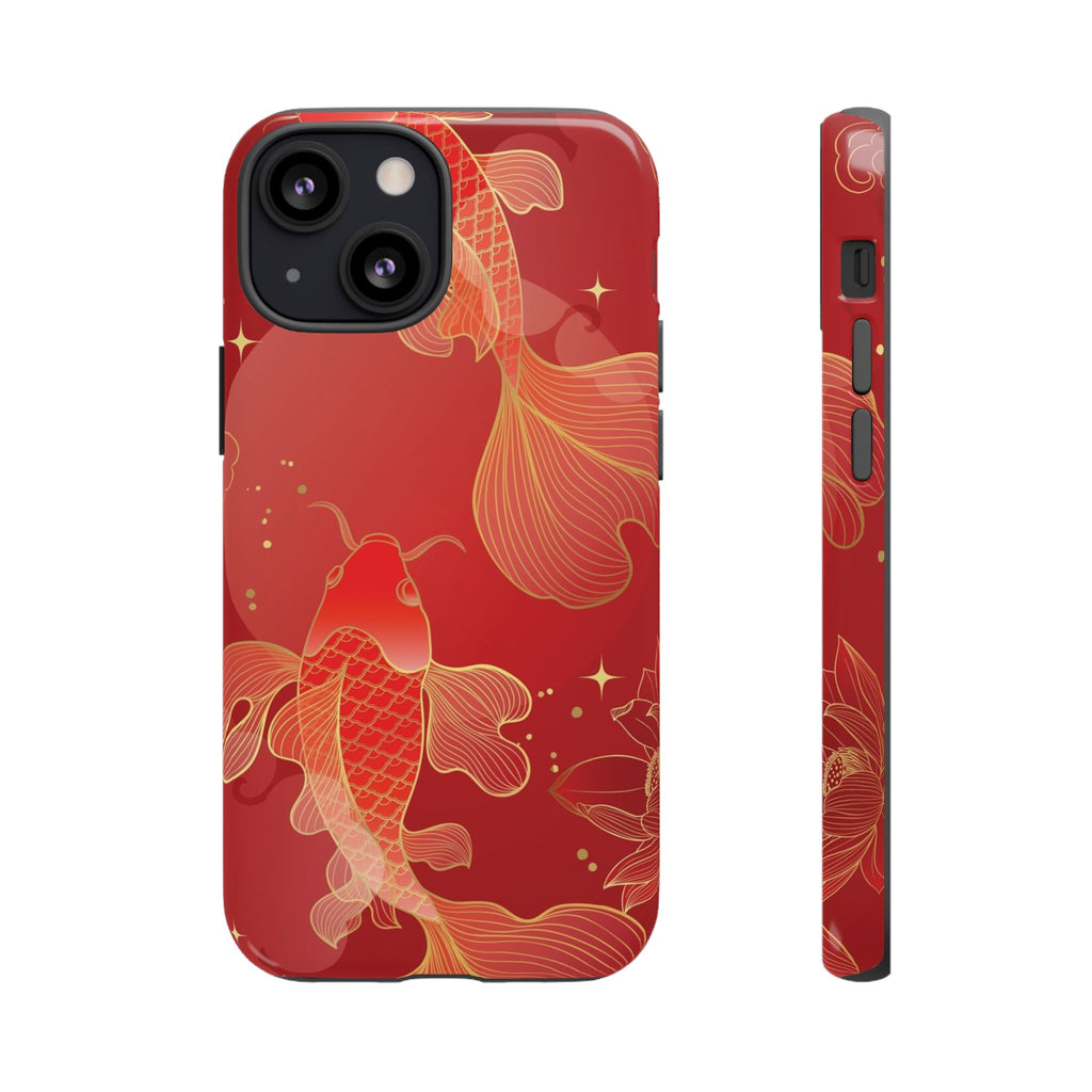 Red Koi Tough iPhone Case - MVB STUDIO STORE