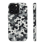 Black & White Camouflage Tough iPhone Case - MVB STUDIO STORE