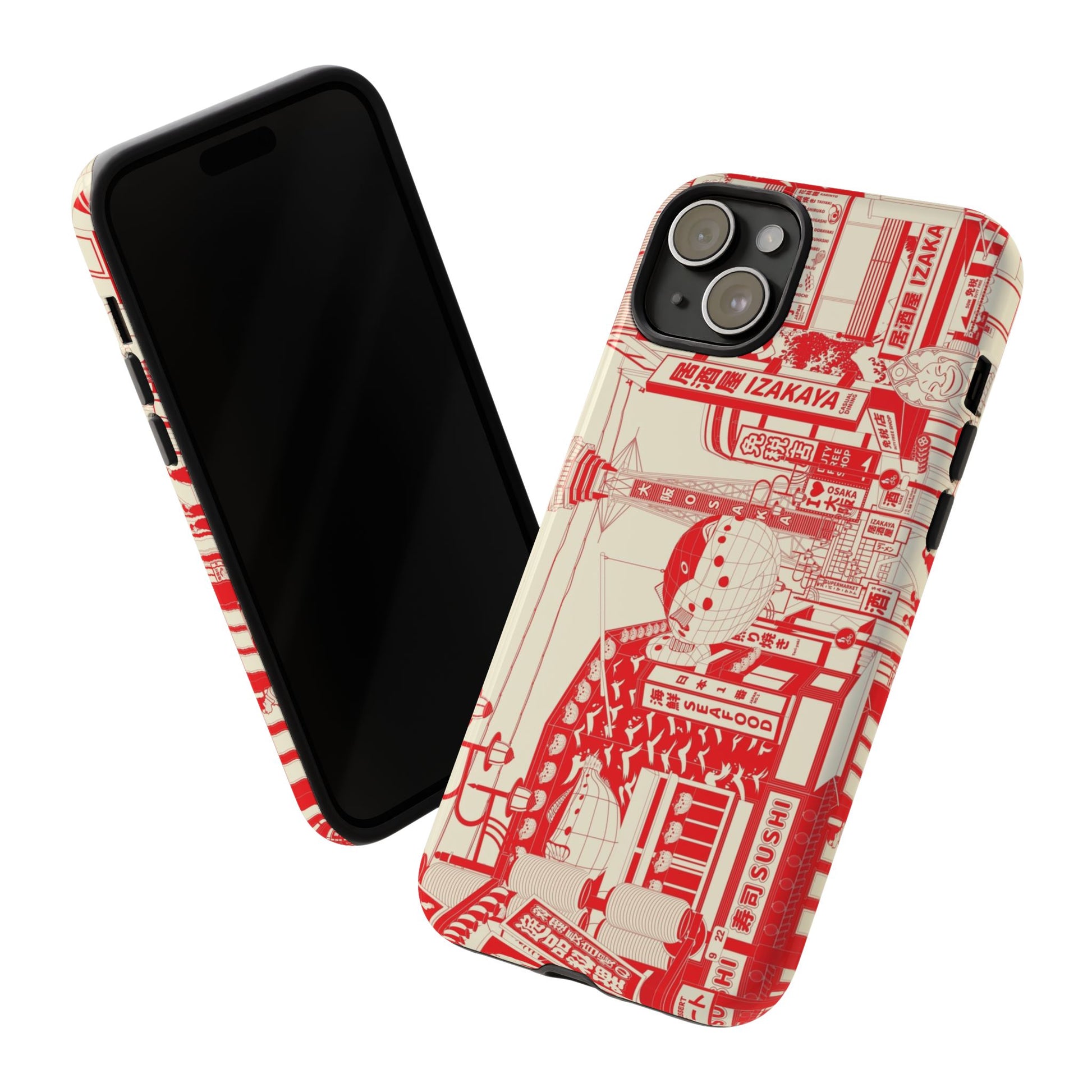 Osaka Sketch Tough Phone Case for iPhone 15 Models