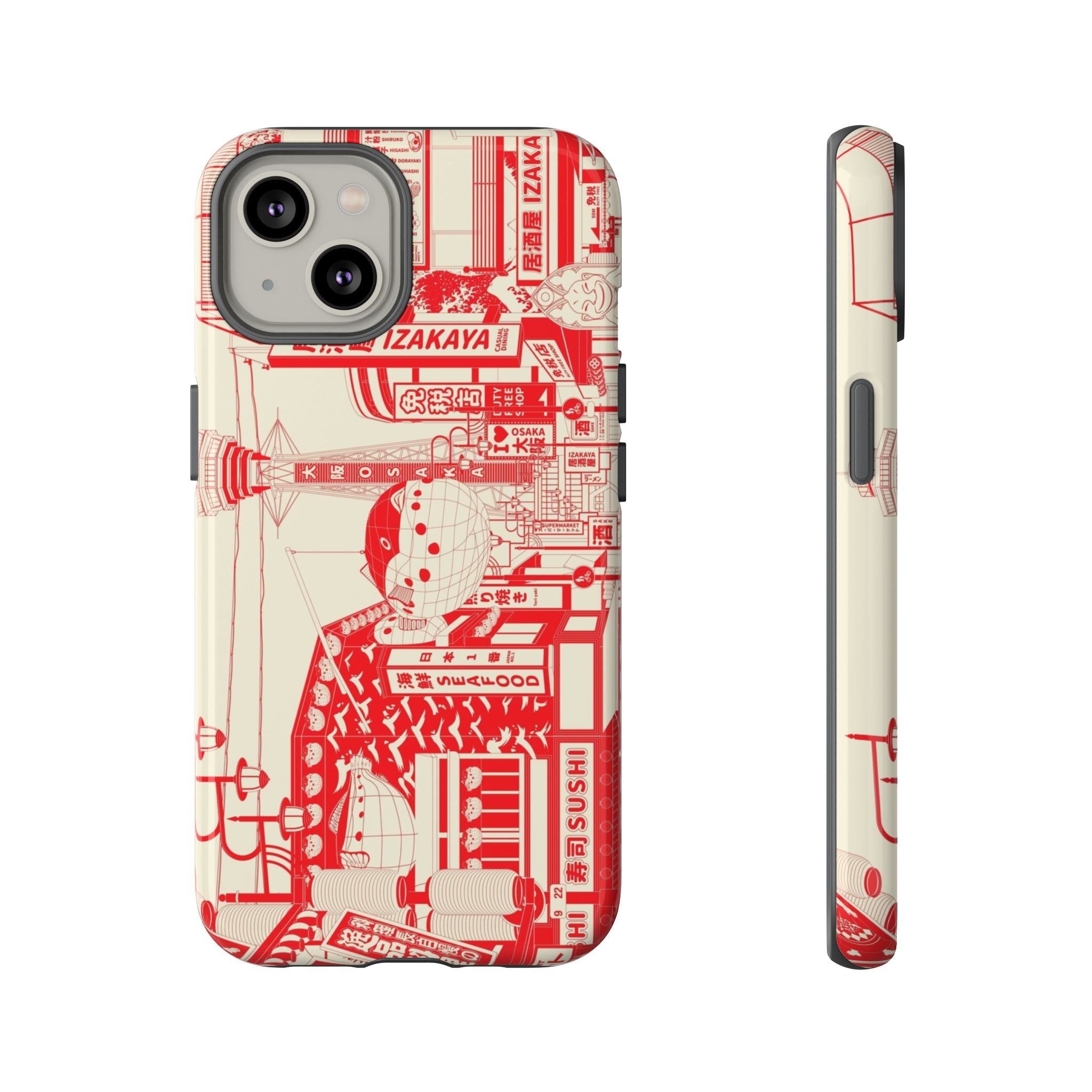 Osaka Sketch Tough iPhone Case - MVB STUDIO STORE