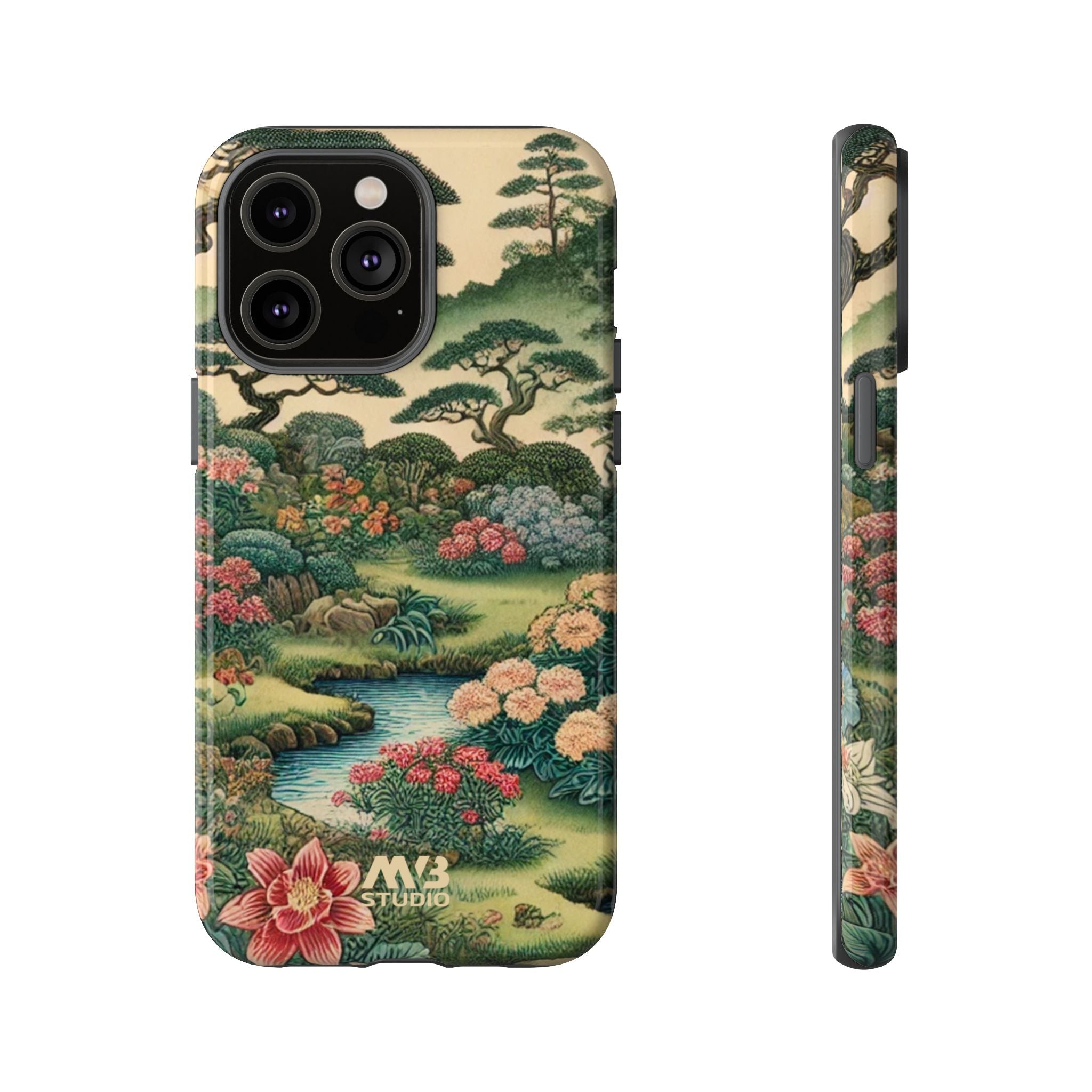 Japanese Botanical Garden Tough iPhone Case - MVB STUDIO STORE