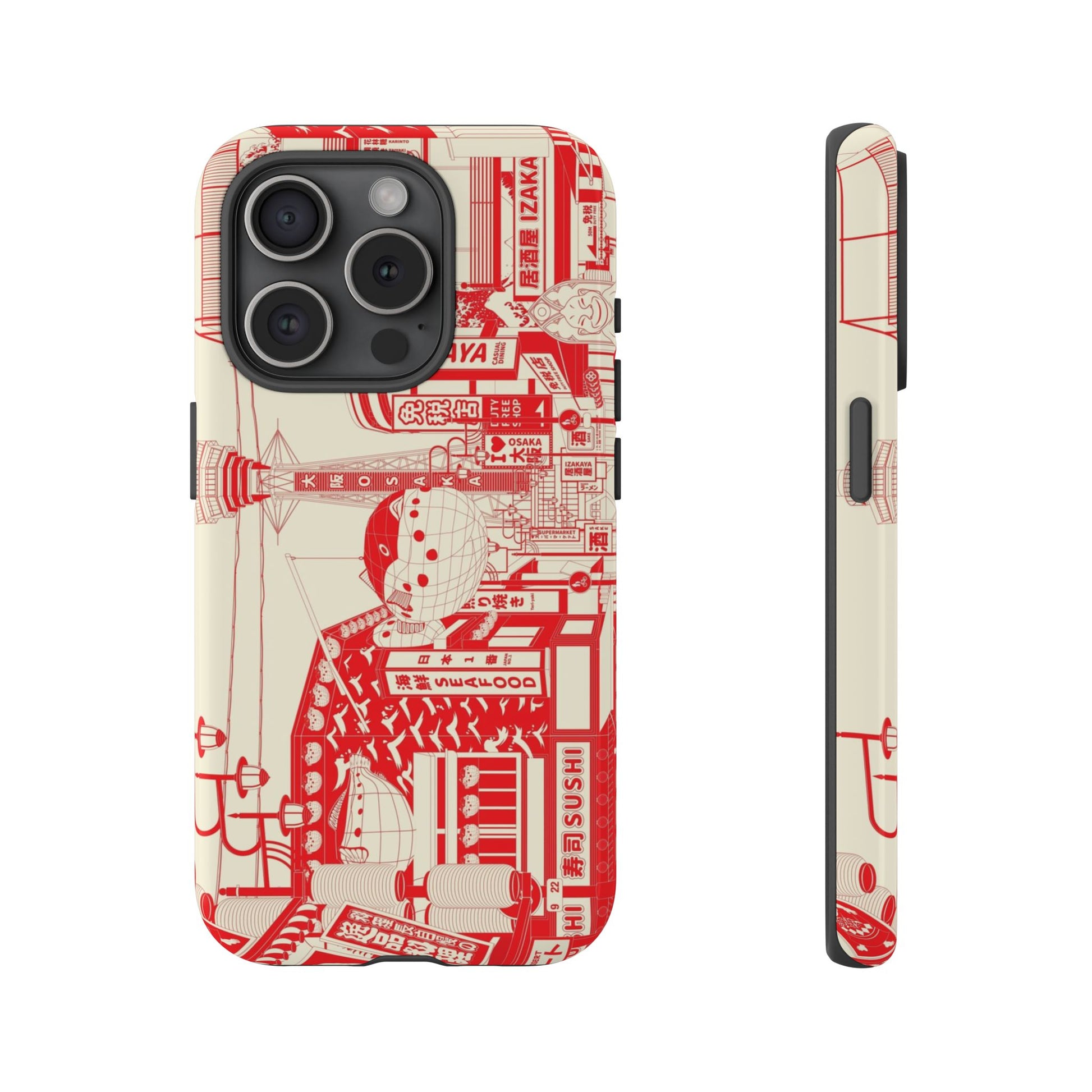 Osaka Sketch Tough Phone Case for iPhone 15 Models