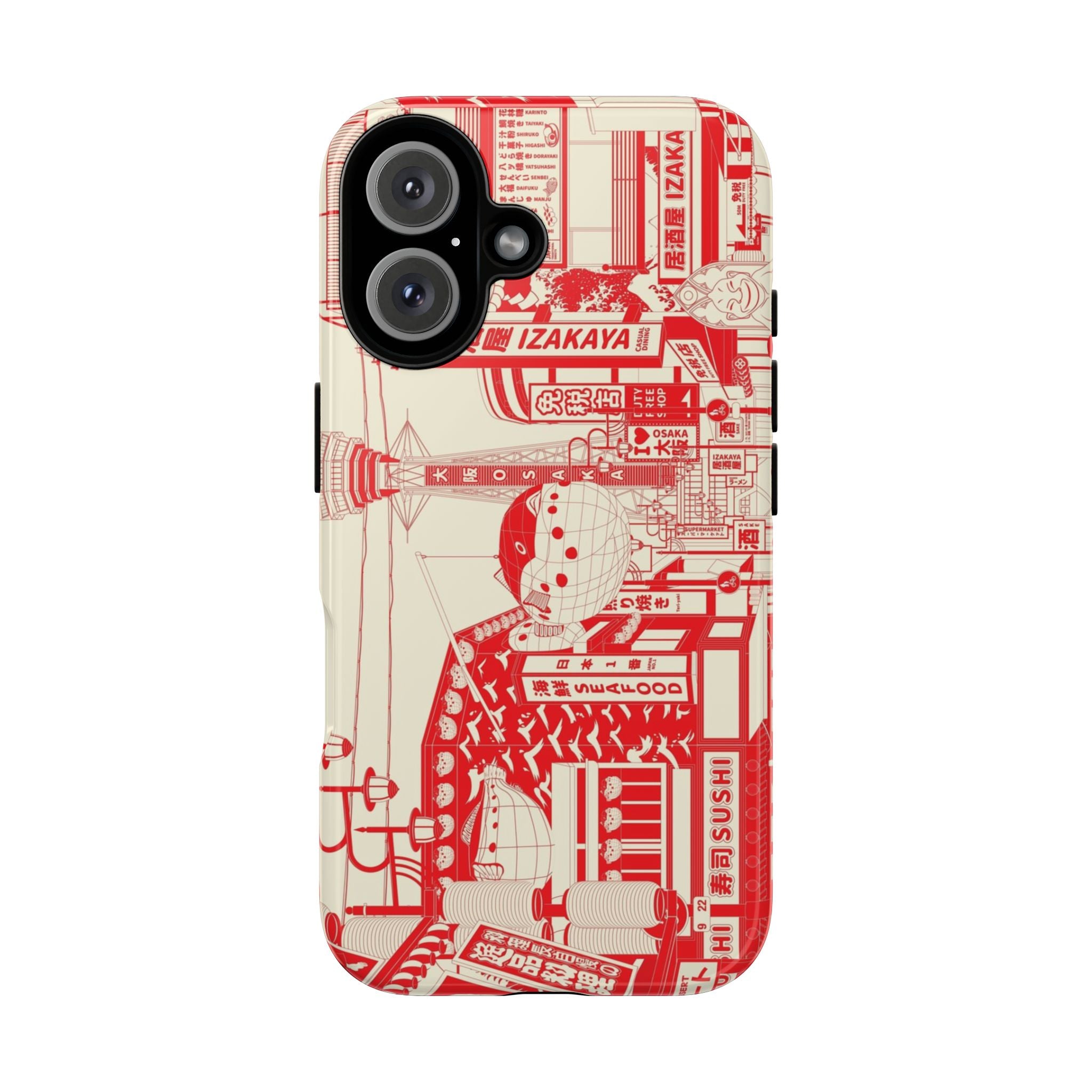 Osaka Sketch Tough iPhone Case - MVB STUDIO STORE
