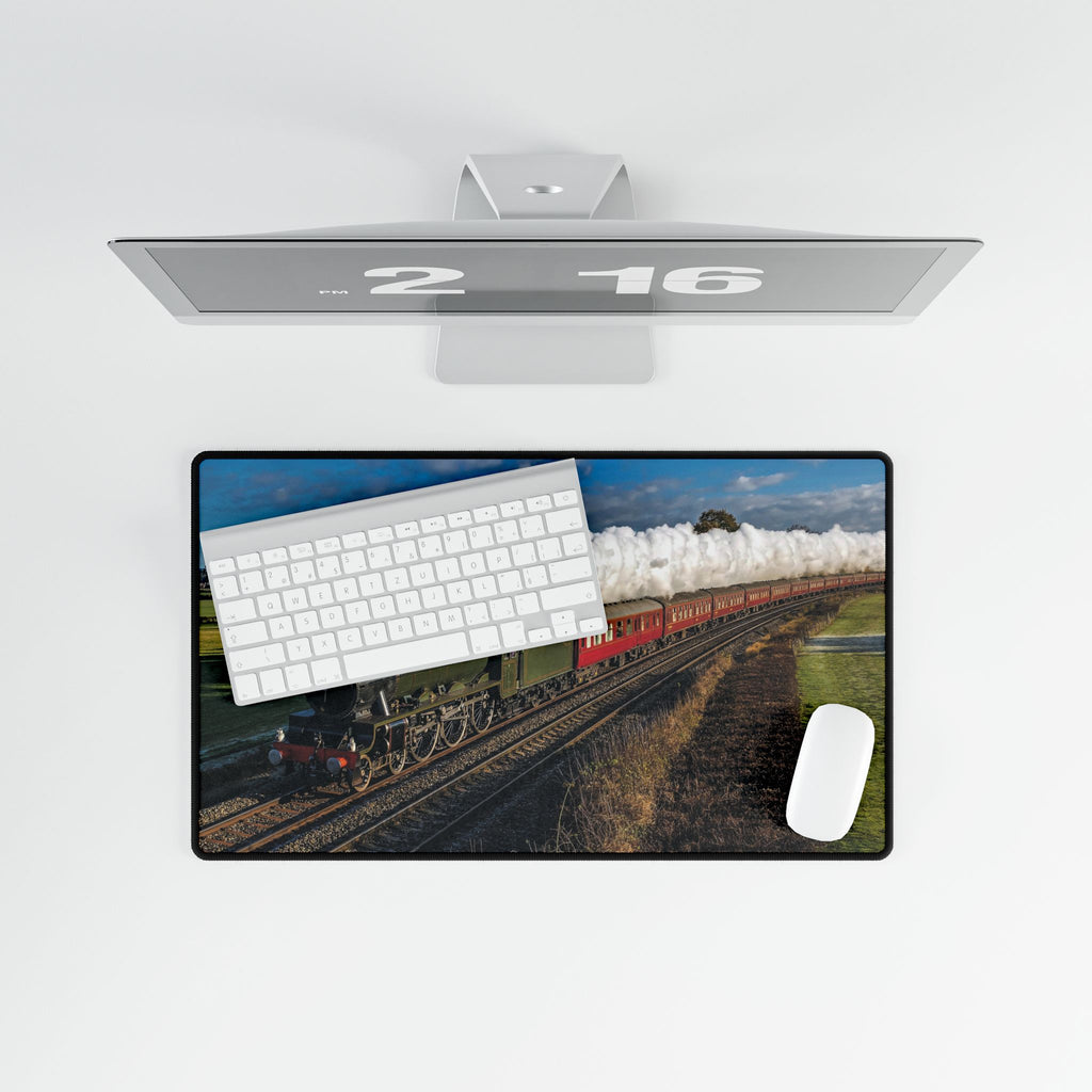 Steam Train Desk Mat — Vintage Locomotive Mouse Pad for Train Enthusiasts - MVB STUDIO STORE