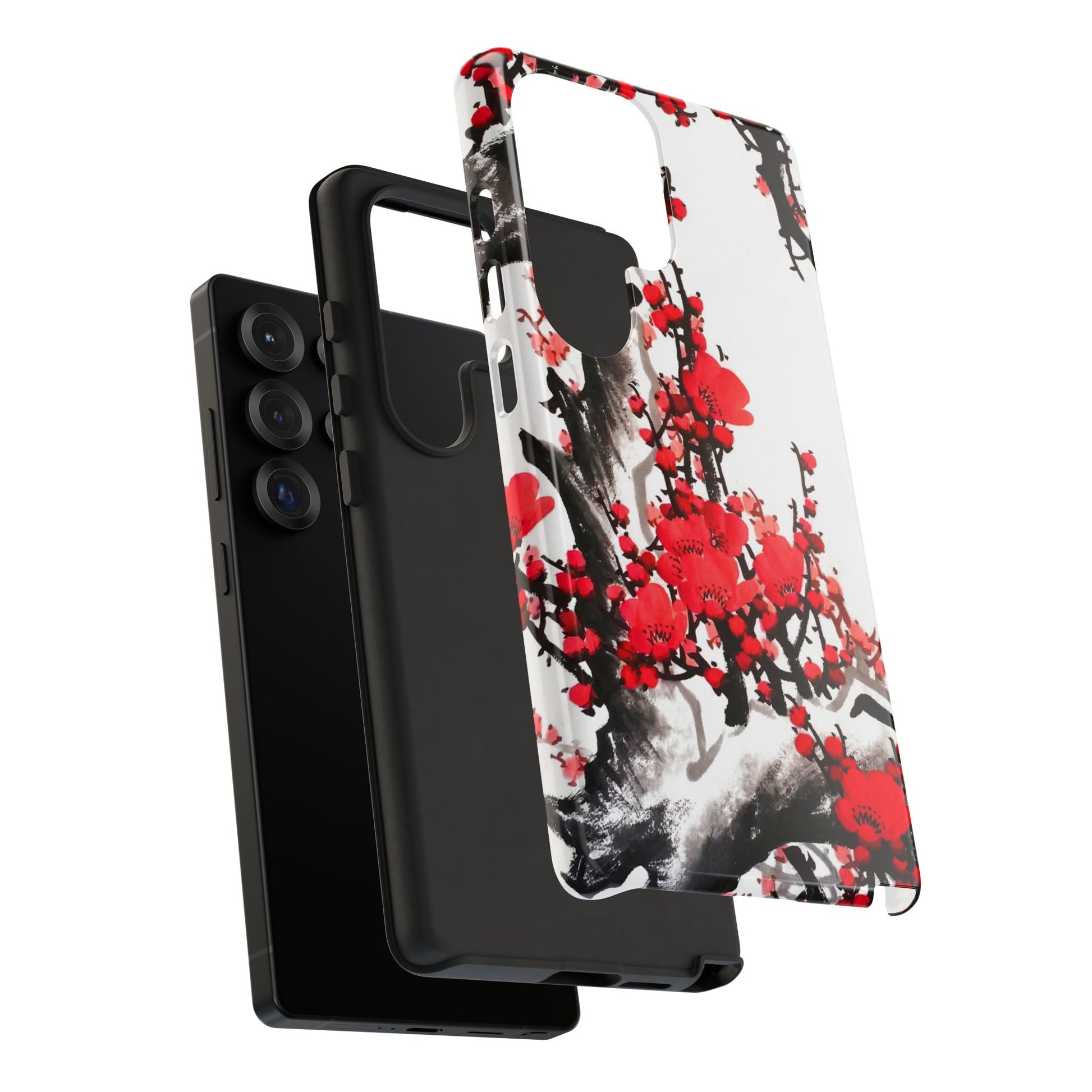 Plum Blossom Ink Tough Samsung Phone Case