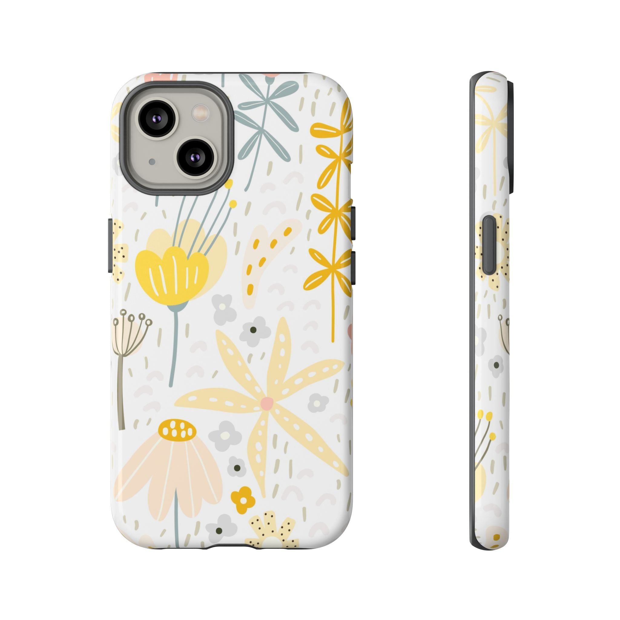 Yellow Wild Flowers Tough iPhone Case - MVB STUDIO STORE