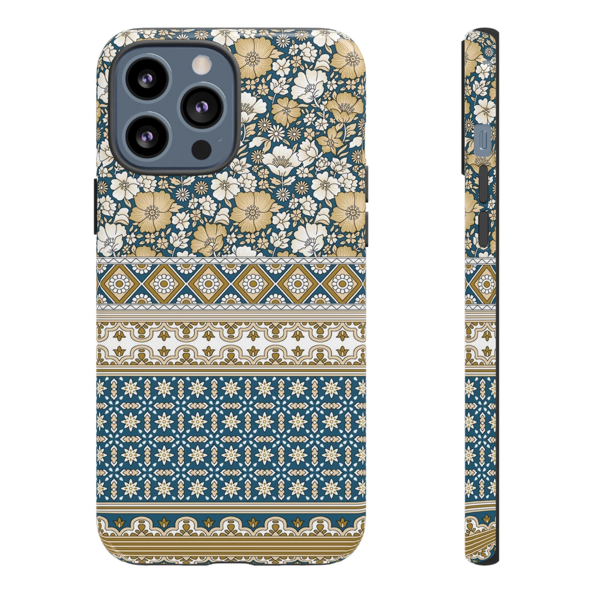 Vintage Floral Tough Phone Case for iPhone 13 models