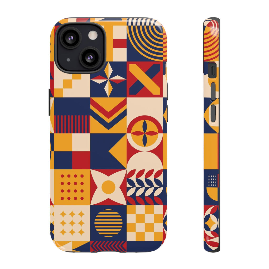 Geometric Pattern Tough iPhone Case - MVB STUDIO STORE