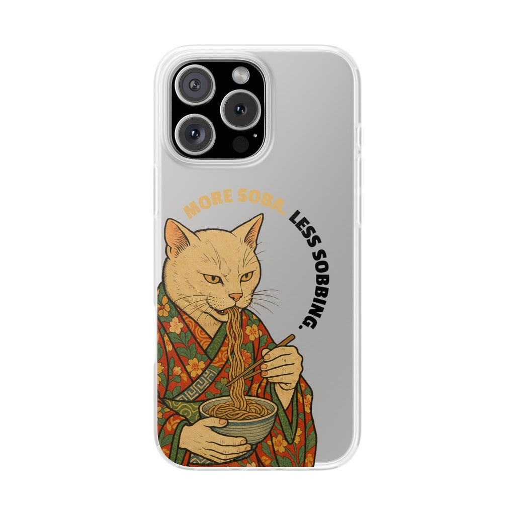 More Soba. Less Sobbing. Soft Flexi Case - iPhone - MVB STUDIO STORE