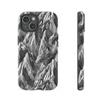 Grayscale Terrains Tough iPhone Case - MVB STUDIO STORE