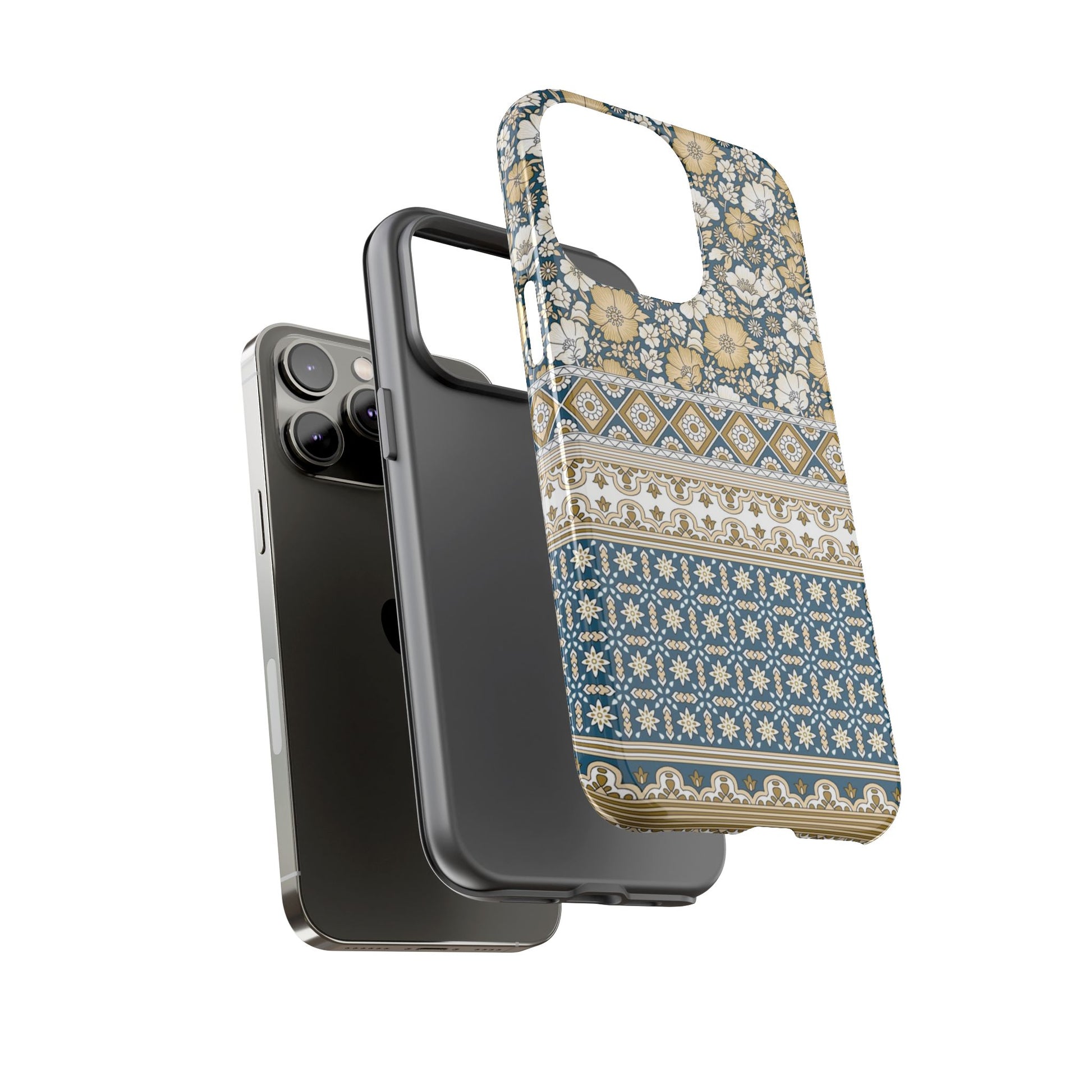 Vintage Floral Tough Phone Case for iPhone 14 models
