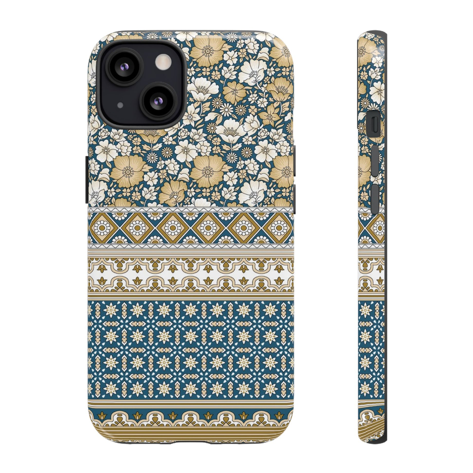 Vintage Floral Tough Phone Case for iPhone 13 models