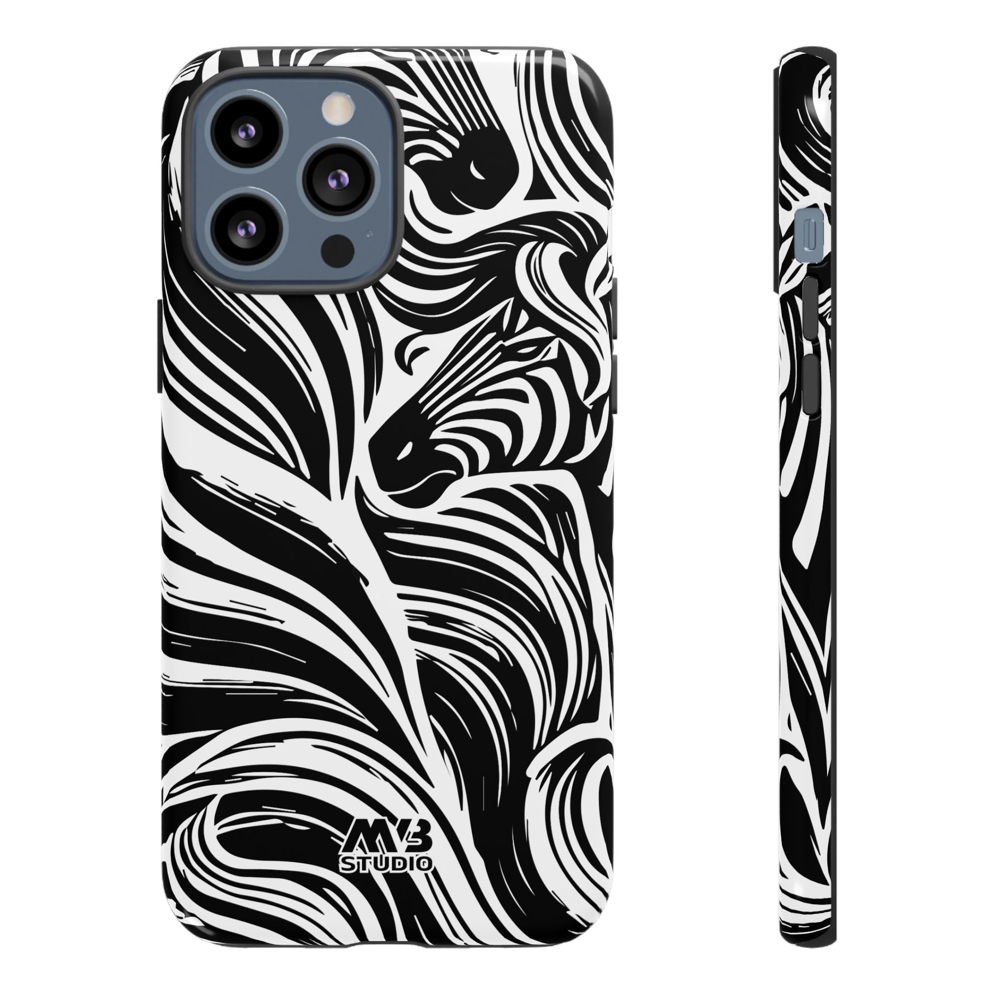 Abstract Zebra Tough iPhone Case - MVB STUDIO STORE