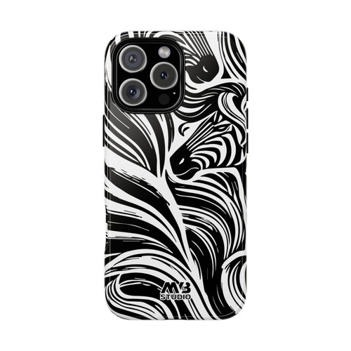 Abstract Zebra Tough iPhone Case